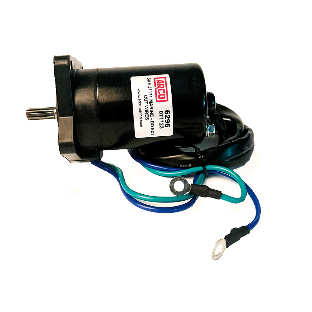 ARCO Marine Original Equipment Quality Replacement Yamaha Tilt Trim Motor - 2000-2019 T25 Series Engines [6296]