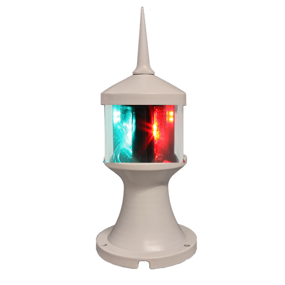 Lunasea Tri-Color/Anchor Zero Emission Light Fixture - 12V - White [LLB-73BK-01-WB]