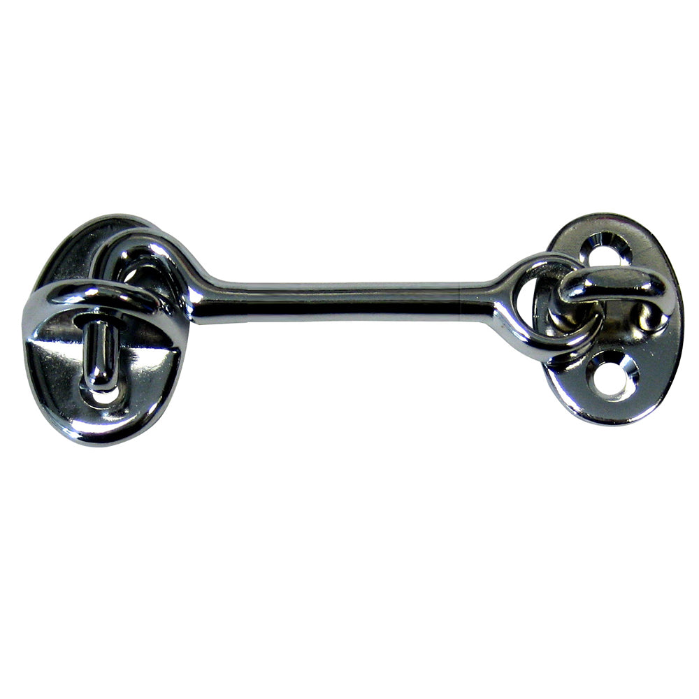 Whitecap Cabin Door Hook - CP/Brass - 3" [S-1402C]