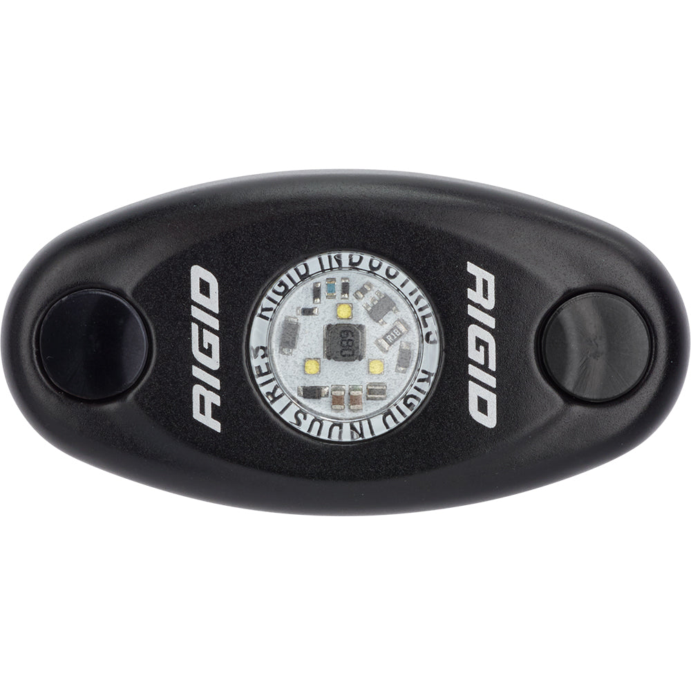 RIGID Industries A-Series Black Low Power LED Light - Single - Cool White [480033]