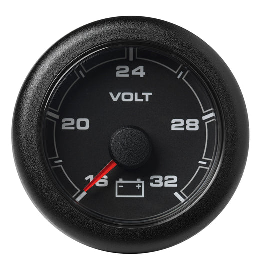 Veratron 52MM (2-1/16") OceanLink Battery Voltage Gauge - 16 to 32V - Black Dial  Bezel [A2C1066120001]