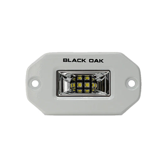 Black Oak 2" Marine Flush Mount Spreader Light - White Housing - Pro Series 3.0 [2FSL-SRPOD10CR]